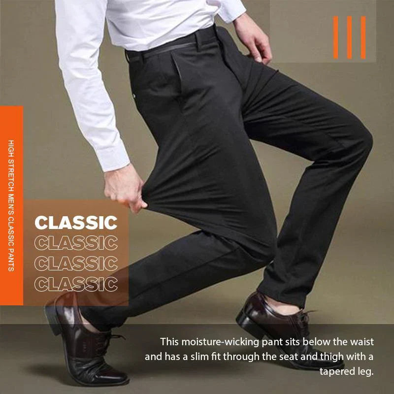 (ACQUISTA 2 SPEDIZIONE GRATUITA)Fliwos Slimastrouser PANTALONI CLASSICI DA UOMO AD ALTA ELASTICITÀ