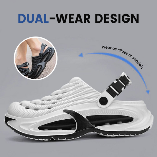 📢👟51% DE RÉDUCTION🌬️Sandales Homme Polyvalentes 2 en 1 – Semelle Épaisse EVA, Antidérapantes & Ultra-Légères Respirantes🏃♂️