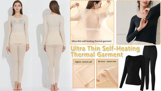 ❄️👕50 % de réduction !!!✨🎅Vêtement thermique ultrafin à auto-chauffage