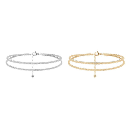 🌺 ACHETEZ 1, OBTENEZ 1 GRATUIT ! ⏳ Bracelet de Cheville en Argent – Multilayer, Étanche & Taille Ajustable 💫