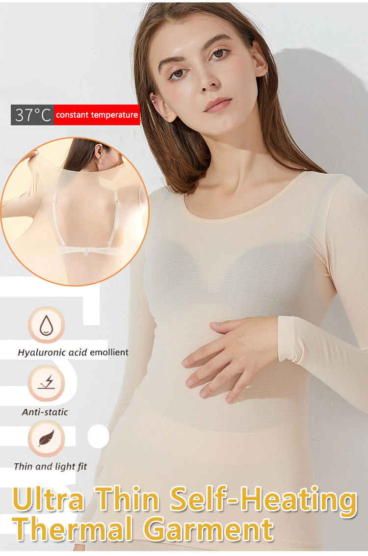 ❄️👕50 % de réduction !!!✨🎅Vêtement thermique ultrafin à auto-chauffage