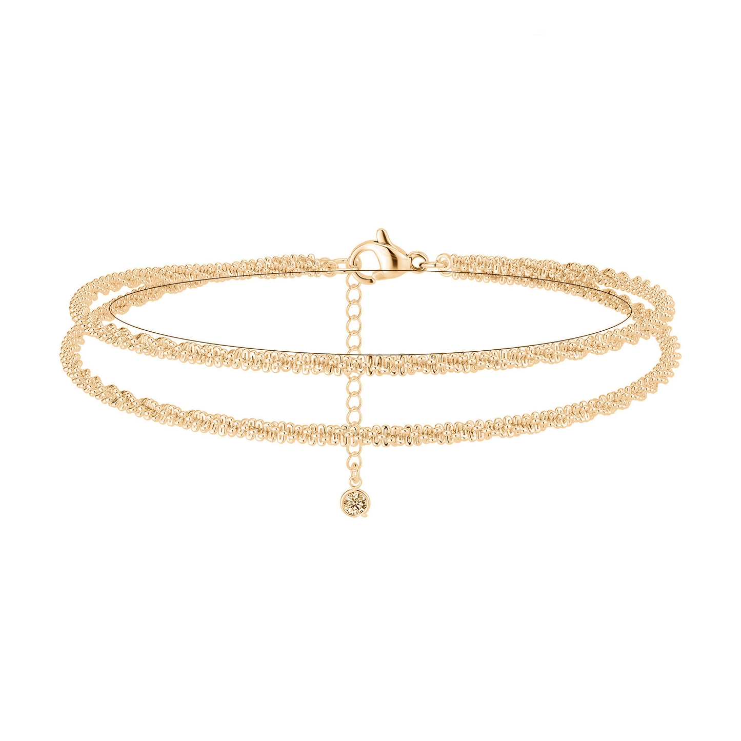 🌺 ACHETEZ 1, OBTENEZ 1 GRATUIT ! ⏳ Bracelet de Cheville en Argent – Multilayer, Étanche & Taille Ajustable 💫