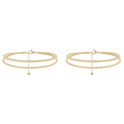 🌺 ACHETEZ 1, OBTENEZ 1 GRATUIT ! ⏳ Bracelet de Cheville en Argent – Multilayer, Étanche & Taille Ajustable 💫