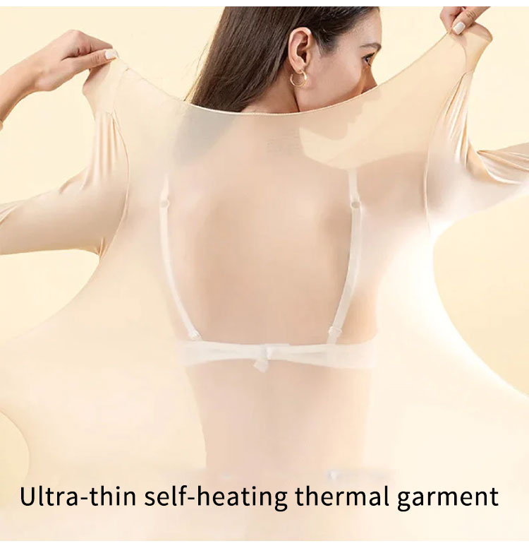 ❄️👕50 % de réduction !!!✨🎅Vêtement thermique ultrafin à auto-chauffage