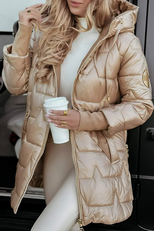 ASTRID - Elegante Winterjacke mit Kapuze und Futter
