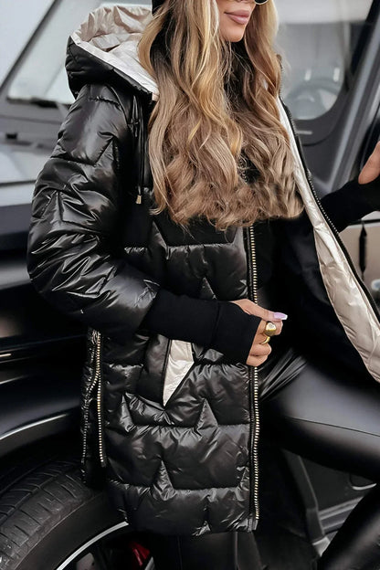 ASTRID - Elegante Winterjacke mit Kapuze und Futter