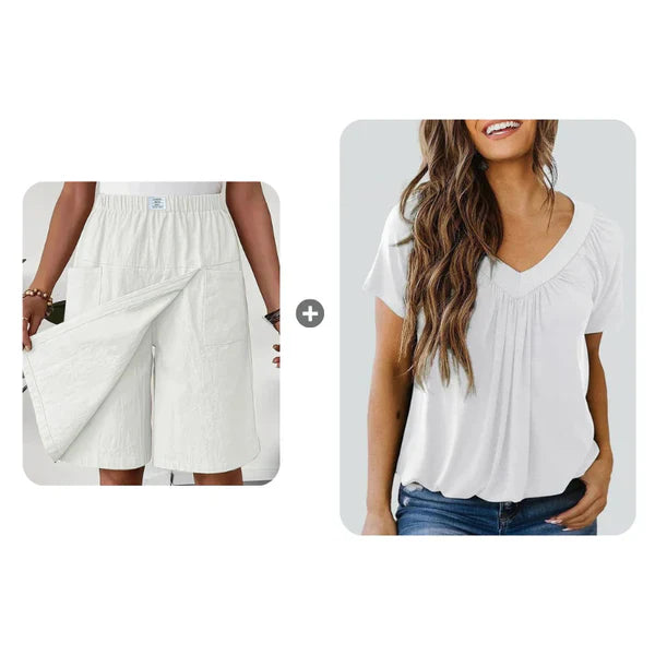 📢📢50 % DE RÉDUCTION !! ⏰Jupe-short décontractée à taille élastique pour femme