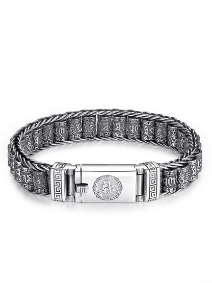 💎 50% DE RÉDUCTION ! 💎 Bracelet Roue de Prière Tibétaine – Argent 925, Porte-Bonheur & Cadeau Saint-Valentin