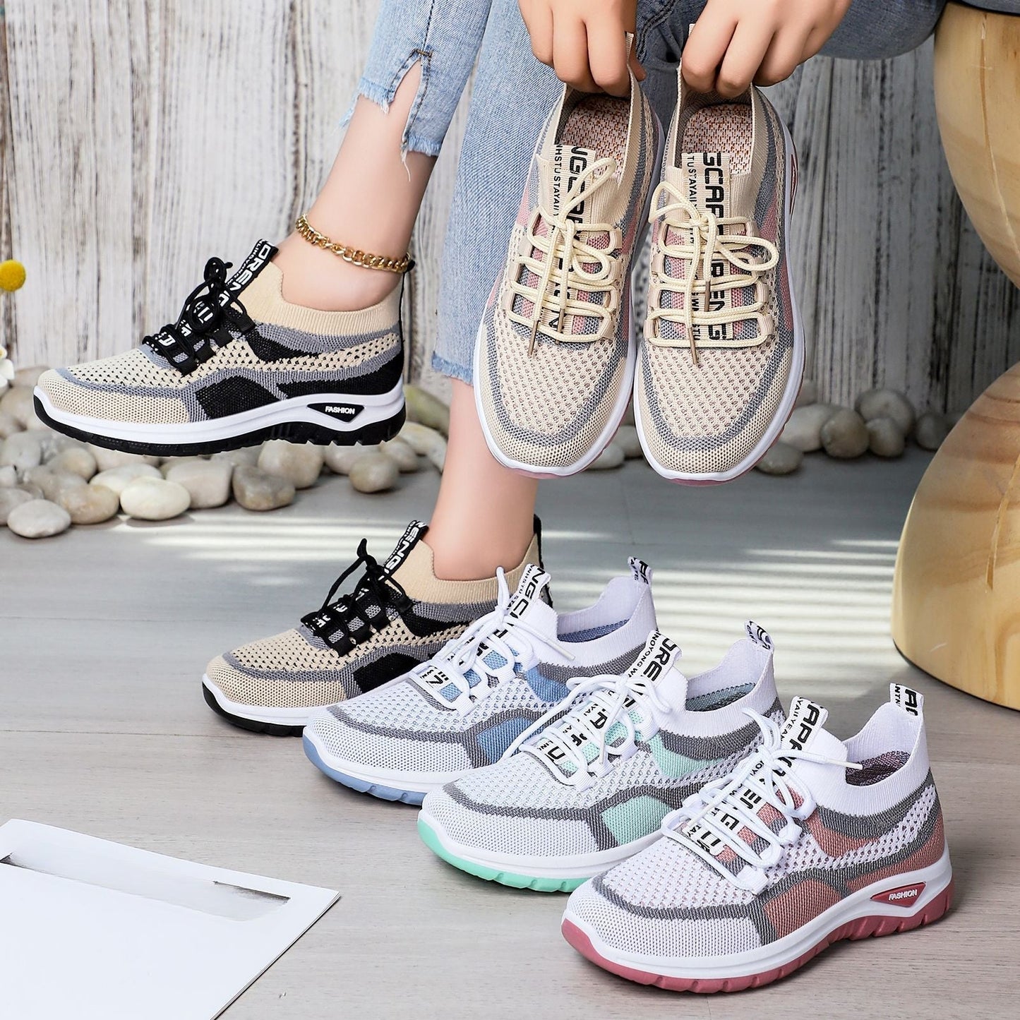 🔥Nouveau modèle 2026 🔥👟Chaussures de course à lacets décontractées pour femmes