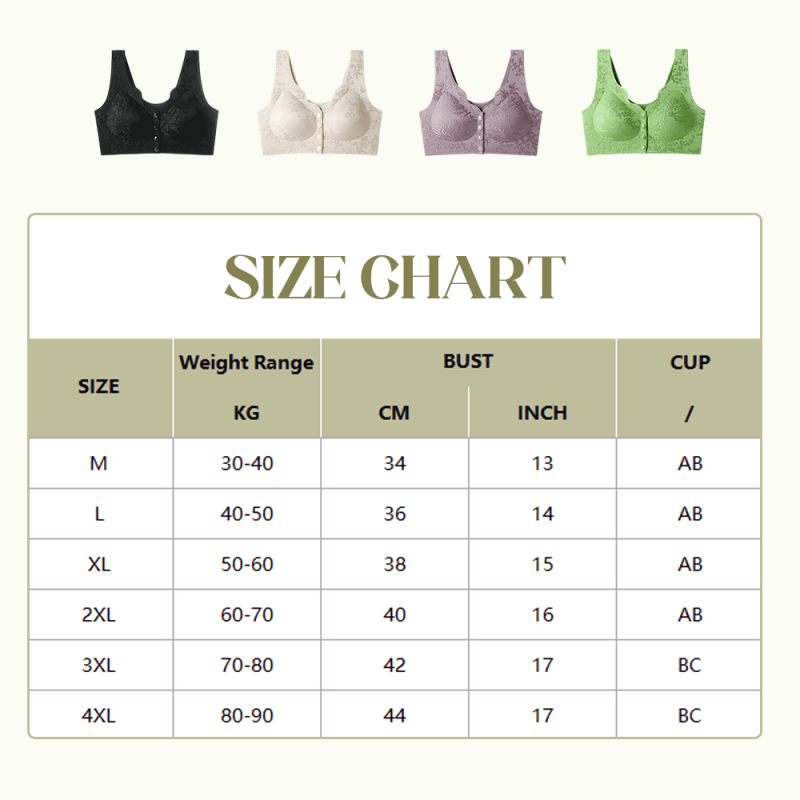 📢📢 50% DE RÉDUCTION ! ✨Soutien-Gorge Confortable Sans Armature avec Fermeture Frontale