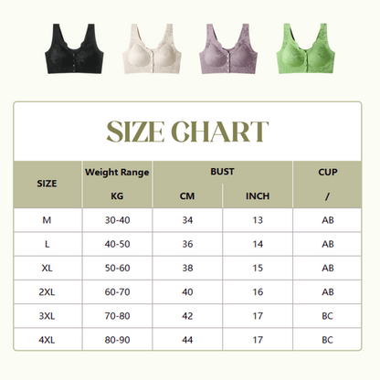 📢📢 50% DE RÉDUCTION ! ✨Soutien-Gorge Confortable Sans Armature avec Fermeture Frontale