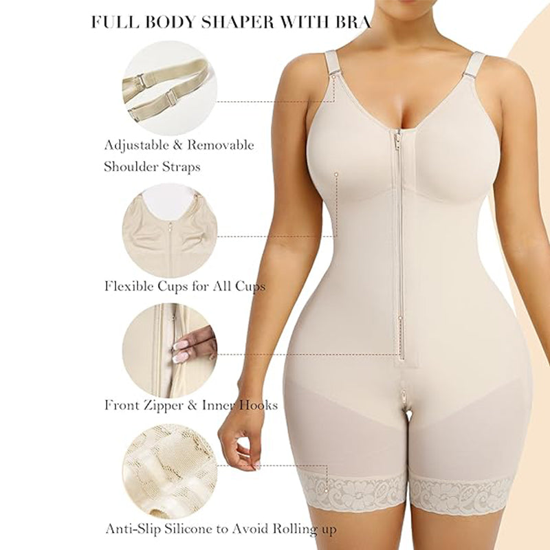 Body gainant ventre plat et fesses galbées pour femme