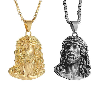 📢📢50% DE RÉDUCTION ! ✨Collier pendentif tête de Jésus