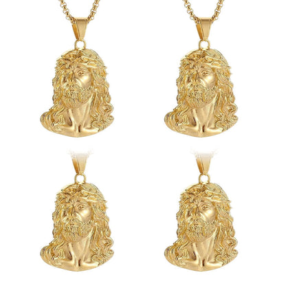 📢📢50% DE RÉDUCTION ! ✨Collier pendentif tête de Jésus
