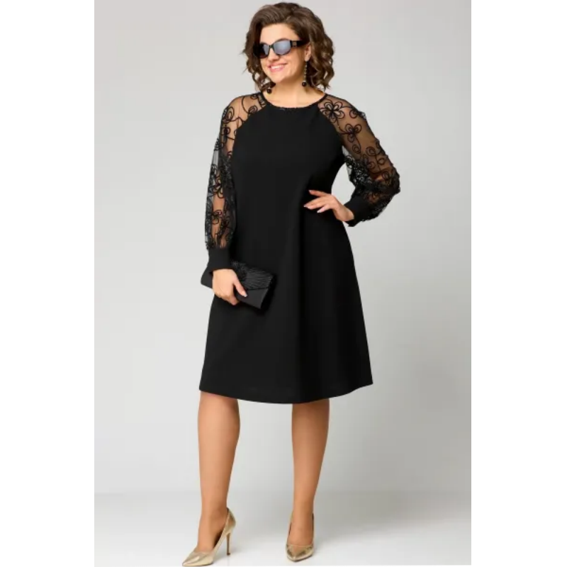 📢📢50 % de réduction !!!  💖💖Élégante robe sexy en dentelle noire👗【S-4XL】