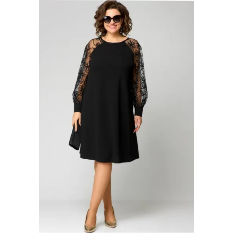 📢📢50 % de réduction !!!  💖💖Élégante robe sexy en dentelle noire👗【S-4XL】