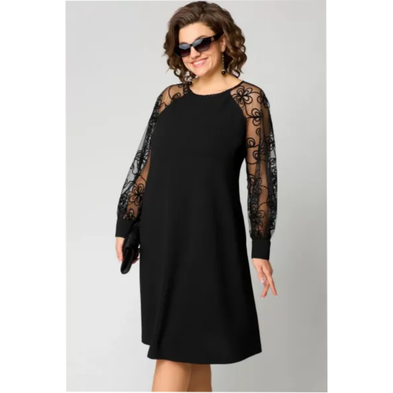 📢📢50 % de réduction !!!  💖💖Élégante robe sexy en dentelle noire👗【S-4XL】