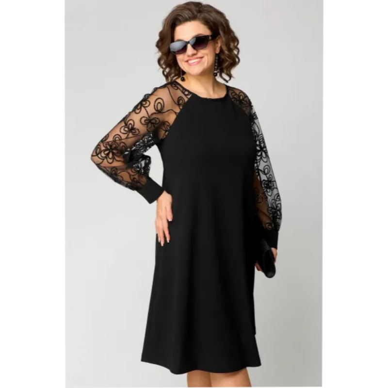 📢📢50 % de réduction !!!  💖💖Élégante robe sexy en dentelle noire👗【S-4XL】