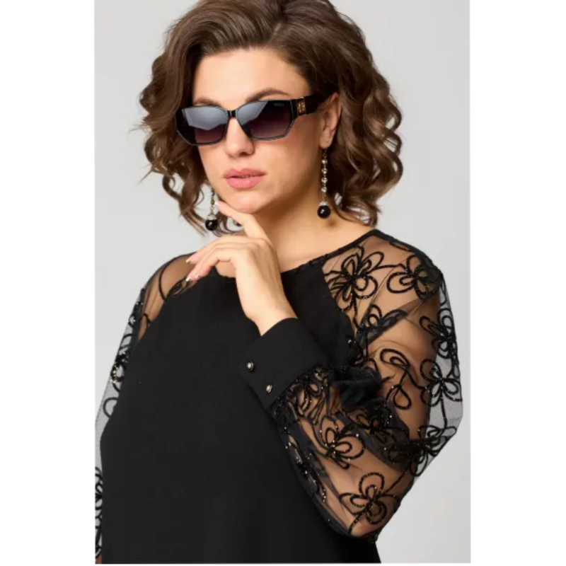 📢📢50 % de réduction !!!  💖💖Élégante robe sexy en dentelle noire👗【S-4XL】
