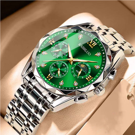 🔥Montre à quartz étanche pour homme💼Design élégant, mouvement précis & bracelet en acier inoxydable⌚