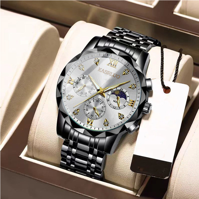 🔥Montre à quartz étanche pour homme💼Design élégant, mouvement précis & bracelet en acier inoxydable⌚