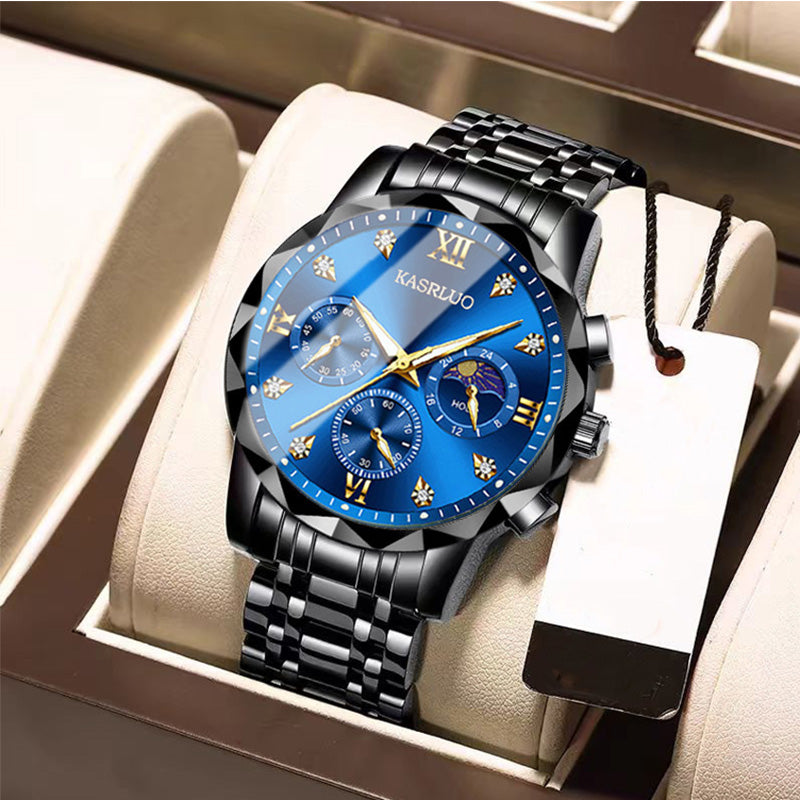 🔥Montre à quartz étanche pour homme💼Design élégant, mouvement précis & bracelet en acier inoxydable⌚