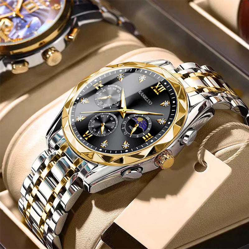 🔥Montre à quartz étanche pour homme💼Design élégant, mouvement précis & bracelet en acier inoxydable⌚