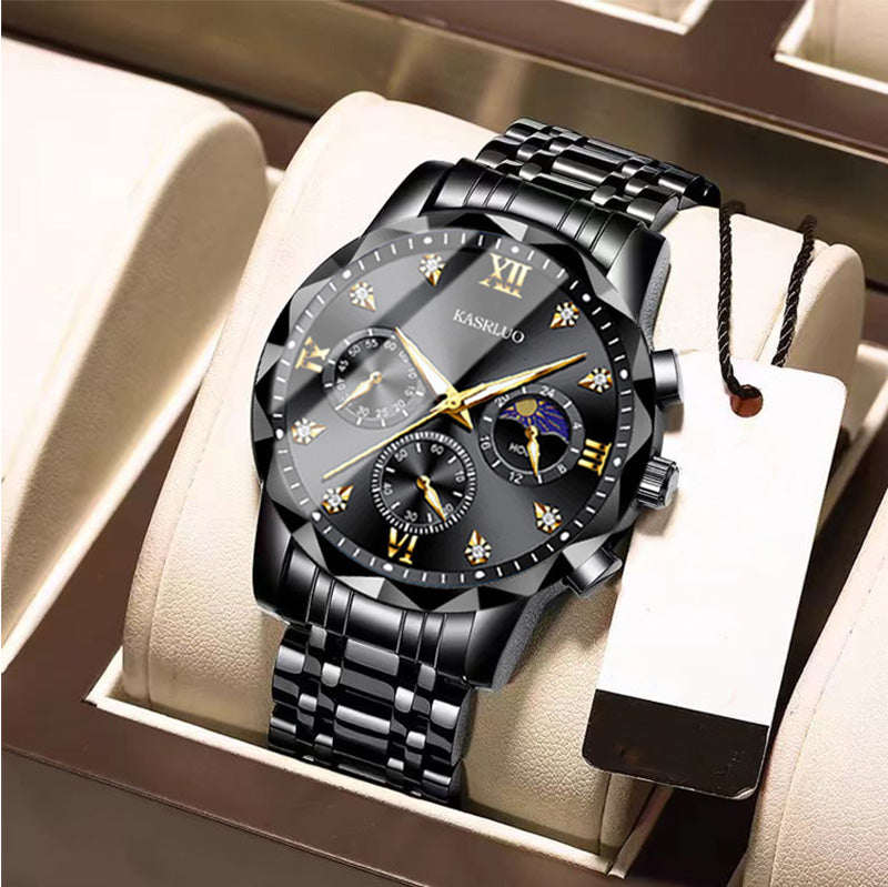 🔥Montre à quartz étanche pour homme💼Design élégant, mouvement précis & bracelet en acier inoxydable⌚