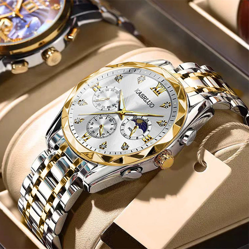 🔥Montre à quartz étanche pour homme💼Design élégant, mouvement précis & bracelet en acier inoxydable⌚
