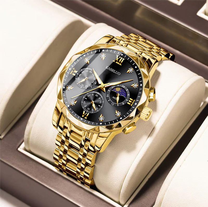 🔥Montre à quartz étanche pour homme💼Design élégant, mouvement précis & bracelet en acier inoxydable⌚
