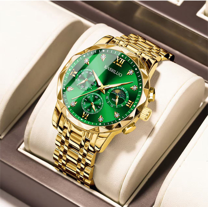 🔥Montre à quartz étanche pour homme💼Design élégant, mouvement précis & bracelet en acier inoxydable⌚