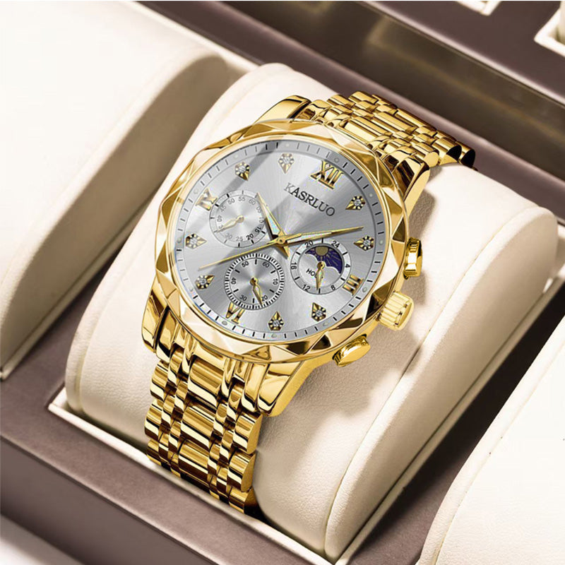 🔥Montre à quartz étanche pour homme💼Design élégant, mouvement précis & bracelet en acier inoxydable⌚