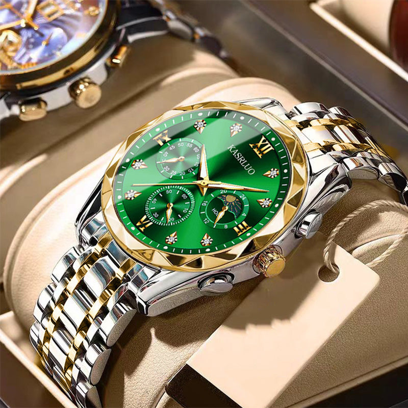 🔥Montre à quartz étanche pour homme💼Design élégant, mouvement précis & bracelet en acier inoxydable⌚