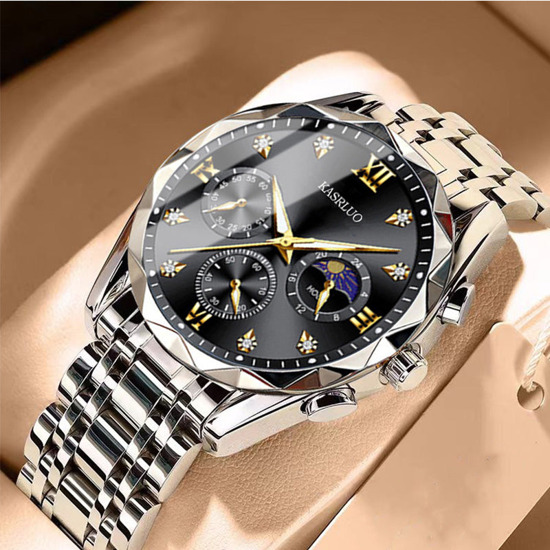 🔥Montre à quartz étanche pour homme💼Design élégant, mouvement précis & bracelet en acier inoxydable⌚