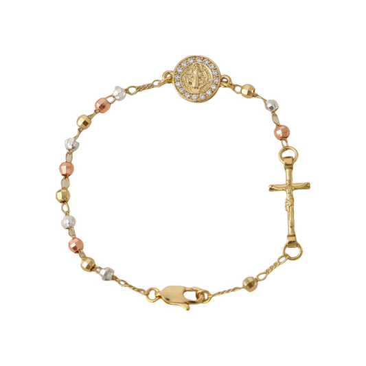 📢📢49 % de réduction !!!✝️Bracelet élégant avec croix en strass