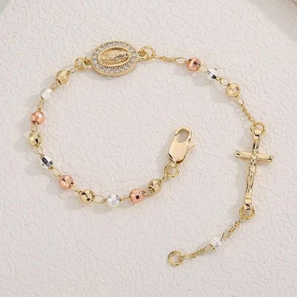 📢📢49 % de réduction !!!✝️Bracelet élégant avec croix en strass