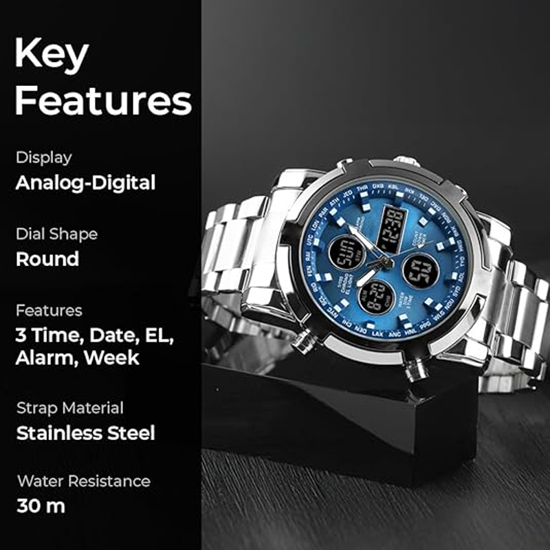 📢📢50 %  DE RÉDUCTION !! ⏰Montres analogiques-numériques militaires étanches pour hommes