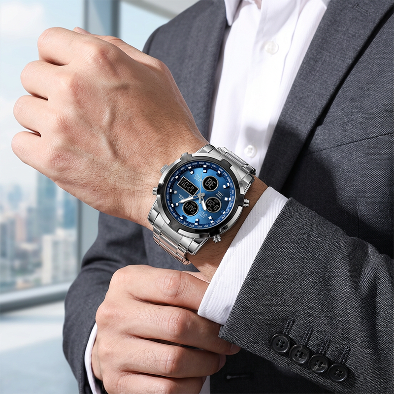 📢📢50 %  DE RÉDUCTION !! ⏰Montres analogiques-numériques militaires étanches pour hommes