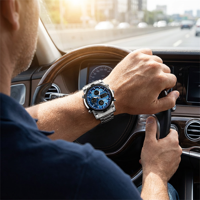 📢📢50 %  DE RÉDUCTION !! ⏰Montres analogiques-numériques militaires étanches pour hommes