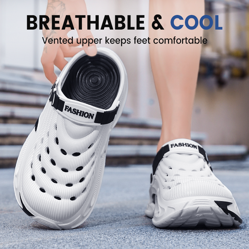 📢👟51% DE RÉDUCTION🌬️Sandales Homme Polyvalentes 2 en 1 – Semelle Épaisse EVA, Antidérapantes & Ultra-Légères Respirantes🏃‍♂️