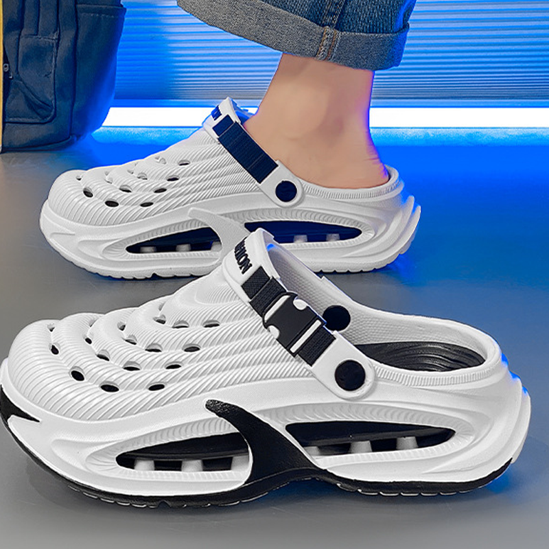 📢👟51% DE RÉDUCTION🌬️Sandales Homme Polyvalentes 2 en 1 – Semelle Épaisse EVA, Antidérapantes & Ultra-Légères Respirantes🏃‍♂️