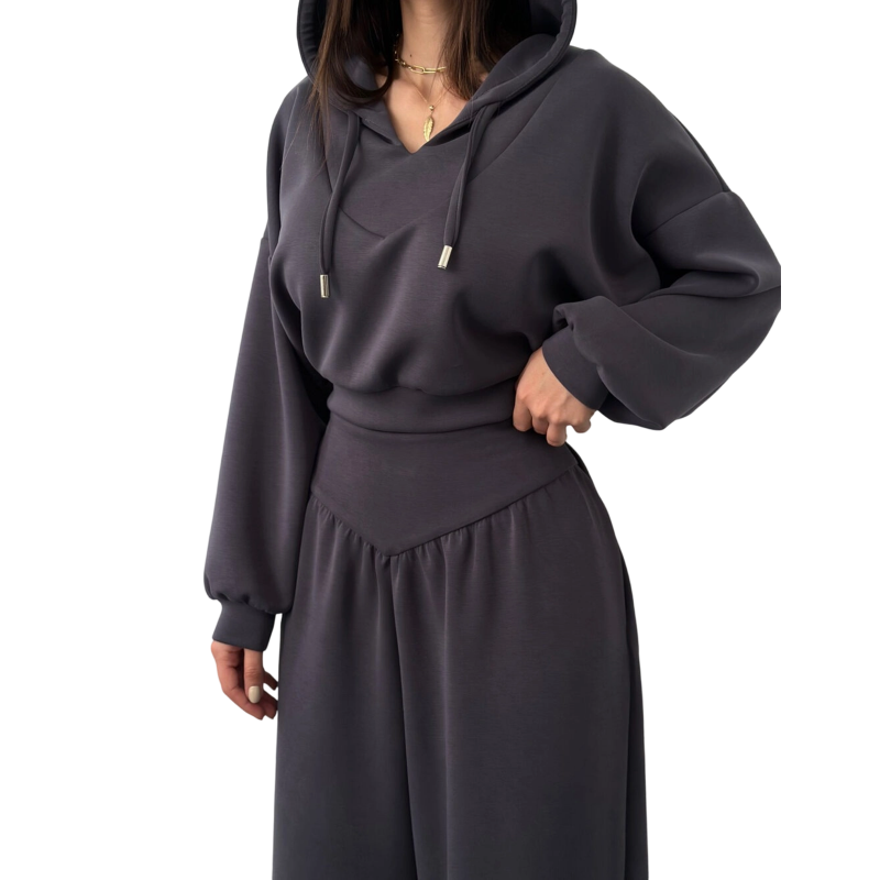 📢📢50 % de réduction !!⏰Women's Crop Hoodie & Wide-Leg Pants Set