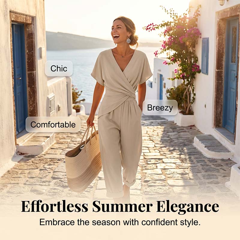 💎Nouveau modèle 2026 — 50 % de rabais💃 Un ensemble deux pièces simple et élégant — pour révéler instantanément votre charme féminin✨ !