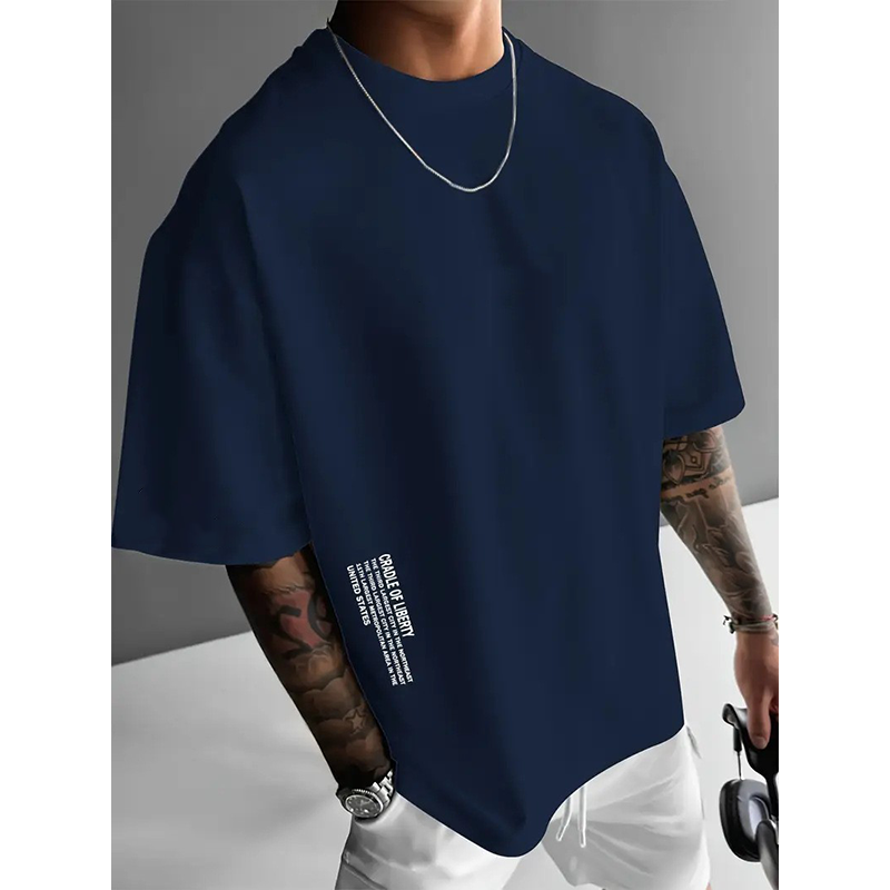 👕✨ PROMO -50% ! T-Shirt Homme Coupe Oversize – Mélange Coton Premium, Imprimé Urbain & Style Décontracté (7 Couleurs, S-4XL)