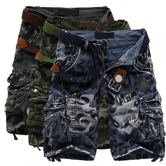 👖PROMO FLASH : -50% !🔥Short Cargo Homme Classique – Tissu Résistant, Multiples Poches & Fermeture Éclair Fluide💪