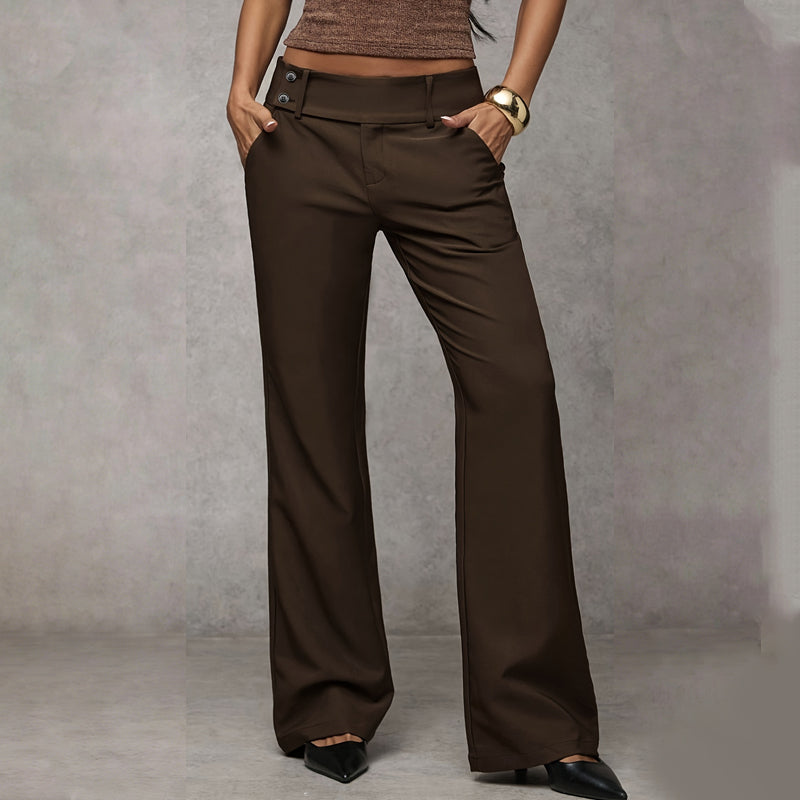🌺 50 % DE RÉDUCTION 💐 Pantalon de costume évasé élégant pour femme👖