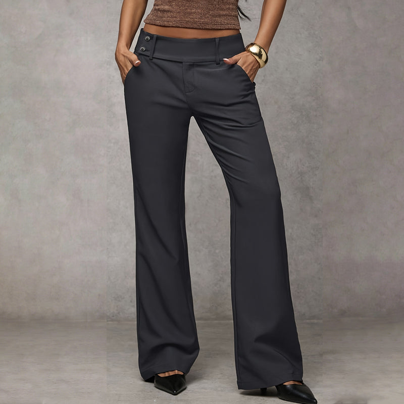 🌺 50 % DE RÉDUCTION 💐 Pantalon de costume évasé élégant pour femme👖