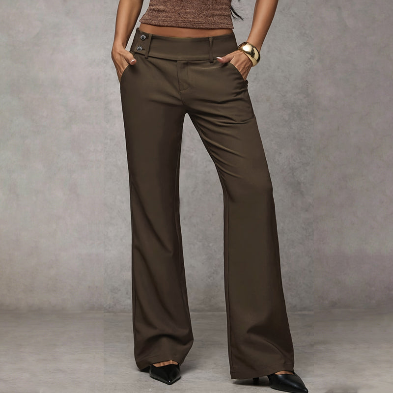 🌺 50 % DE RÉDUCTION 💐 Pantalon de costume évasé élégant pour femme👖