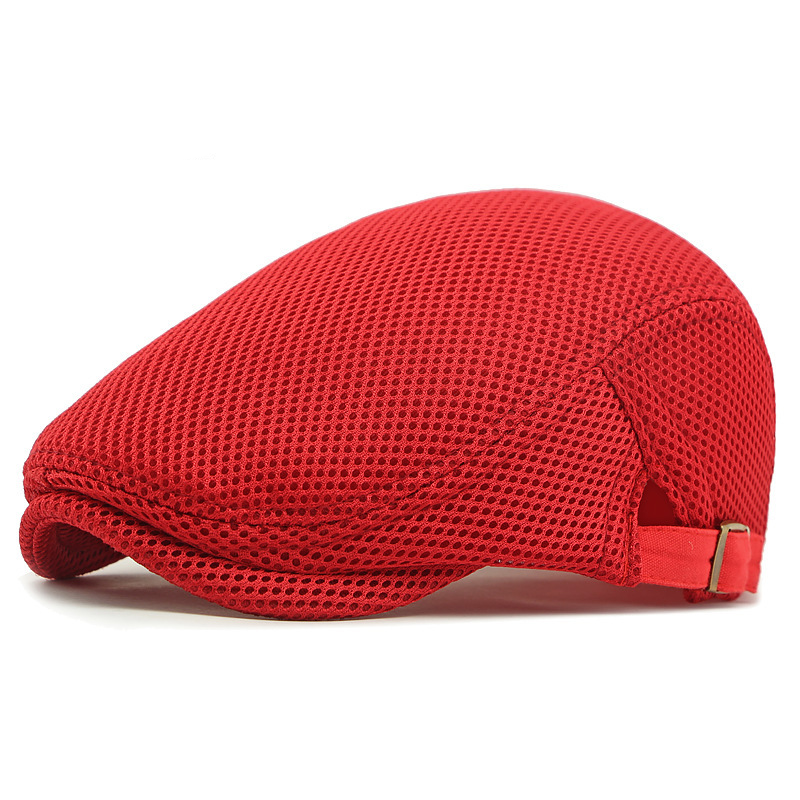 🧢 PROMO LIMITÉE 50% DE RÉDUCTION ! ✨ Casquette Plate Respirante avec Sangle Réglable – Tissu Mesh, Style Ivy 🍂