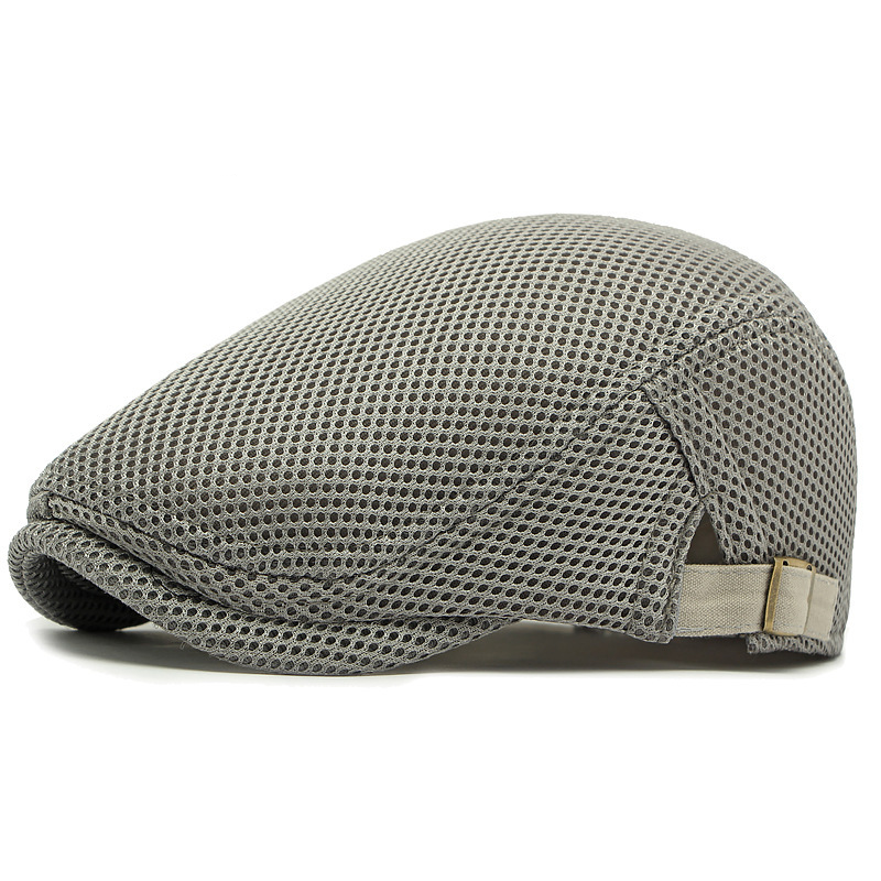 🧢 PROMO LIMITÉE 50% DE RÉDUCTION ! ✨ Casquette Plate Respirante avec Sangle Réglable – Tissu Mesh, Style Ivy 🍂